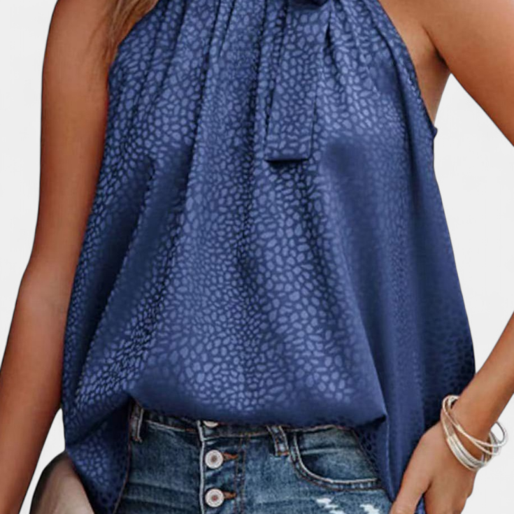 Kristýna Sofistikovaná Leopardí Top VysokýmlímcemMašlí