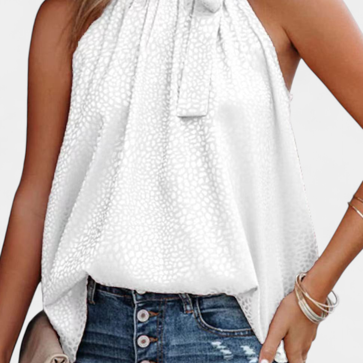 Kristýna Sofistikovaná Leopardí Top VysokýmlímcemMašlí