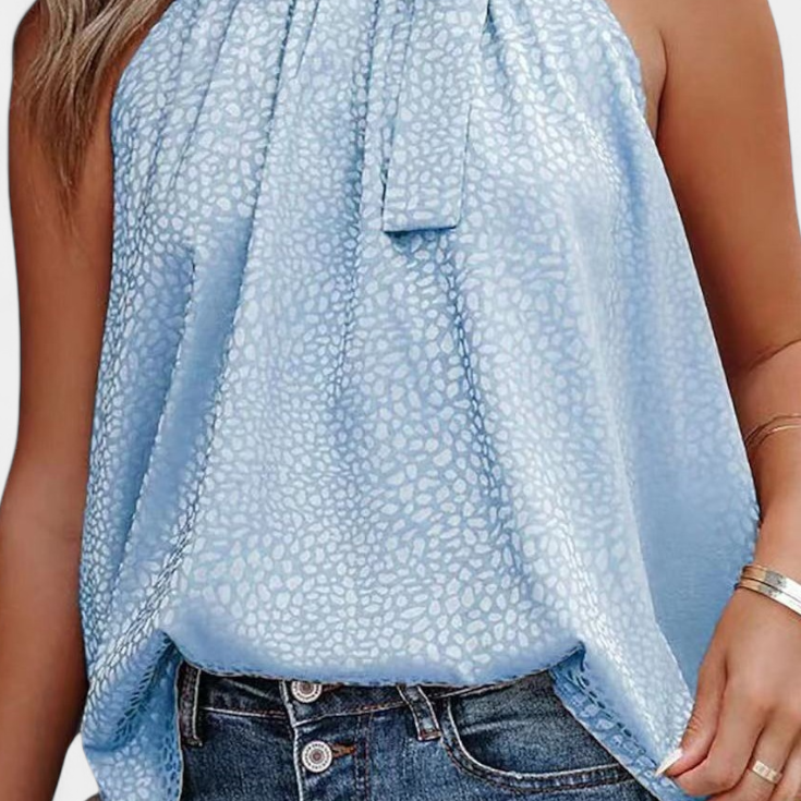 Kristýna Sofistikovaná Leopardí Top VysokýmlímcemMašlí