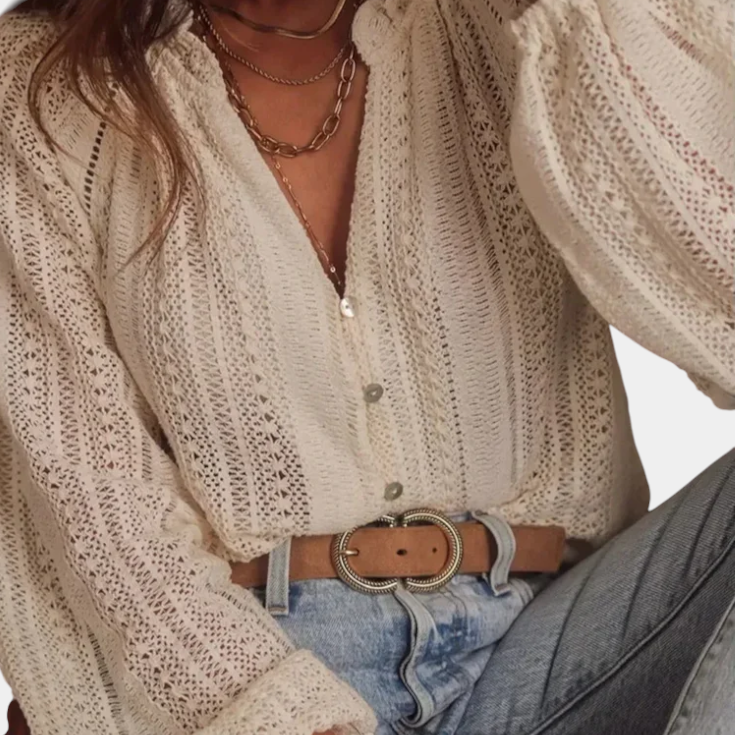 Lucie Elegantní Halenka Hanalei BavlnenoPolyesterová